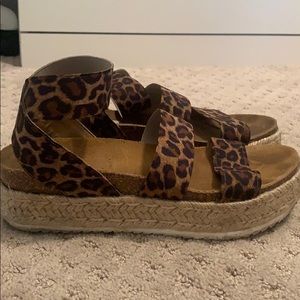 Steve Madden Cheetah Kimmie Platforms